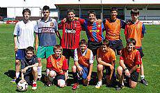 Futbol Campuseko bigarren taldea lanean