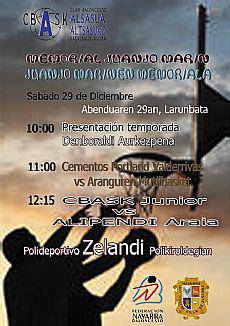 Juanjo Marin Memoriala antolatu du CBASKek