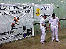 Onenen txanda heldu da Iñigo Aritza ikastola I. Pilota Txapelketan
