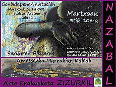 Nazabalen margoak Zizurkilen ikusgai