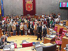 Aralarko Mikel Donea institutuko ikasleak Parlamentuan