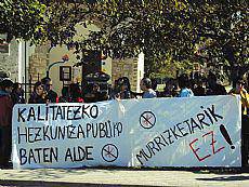 Murrizketen kontra, ordu bateko lanuztea hezkuntza publikoan