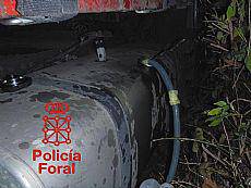 Gasolioa lapurtu dutelakoan atxilotuta