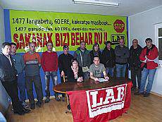 LABek enplegu suntsiketa gelditzeko deia egin du