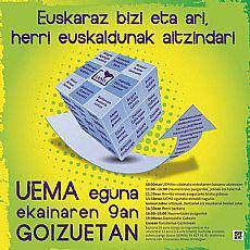 Euskaltzaleak UEMA egunera joateko deia