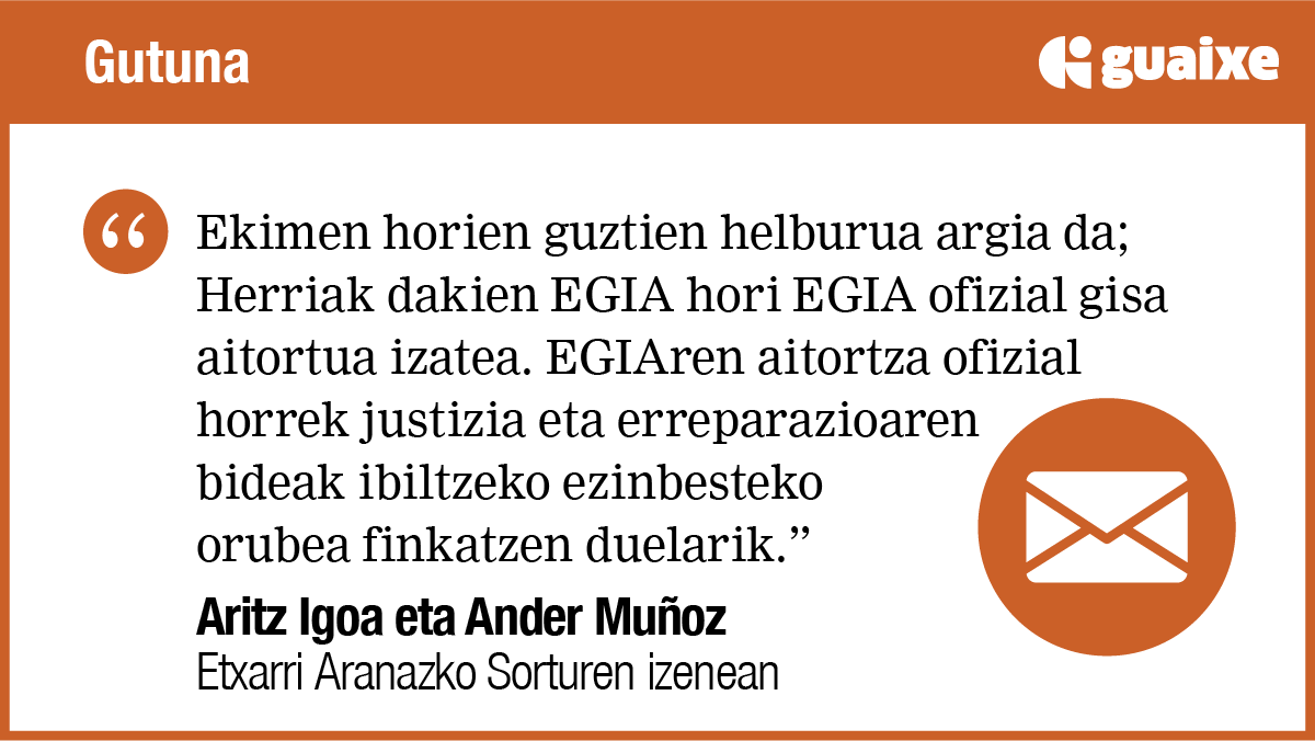Herriari lotu,  egia askatu!