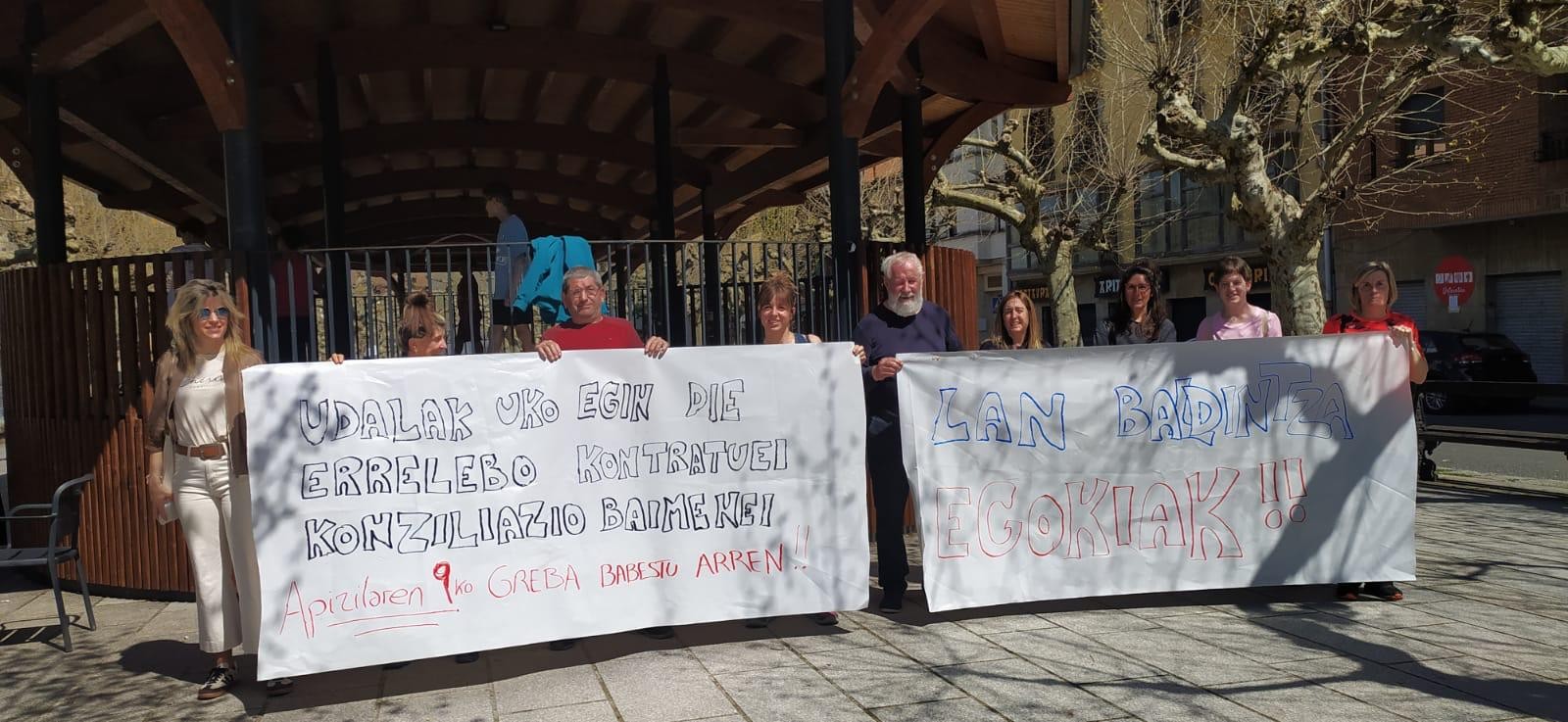 Udal langileen protesta