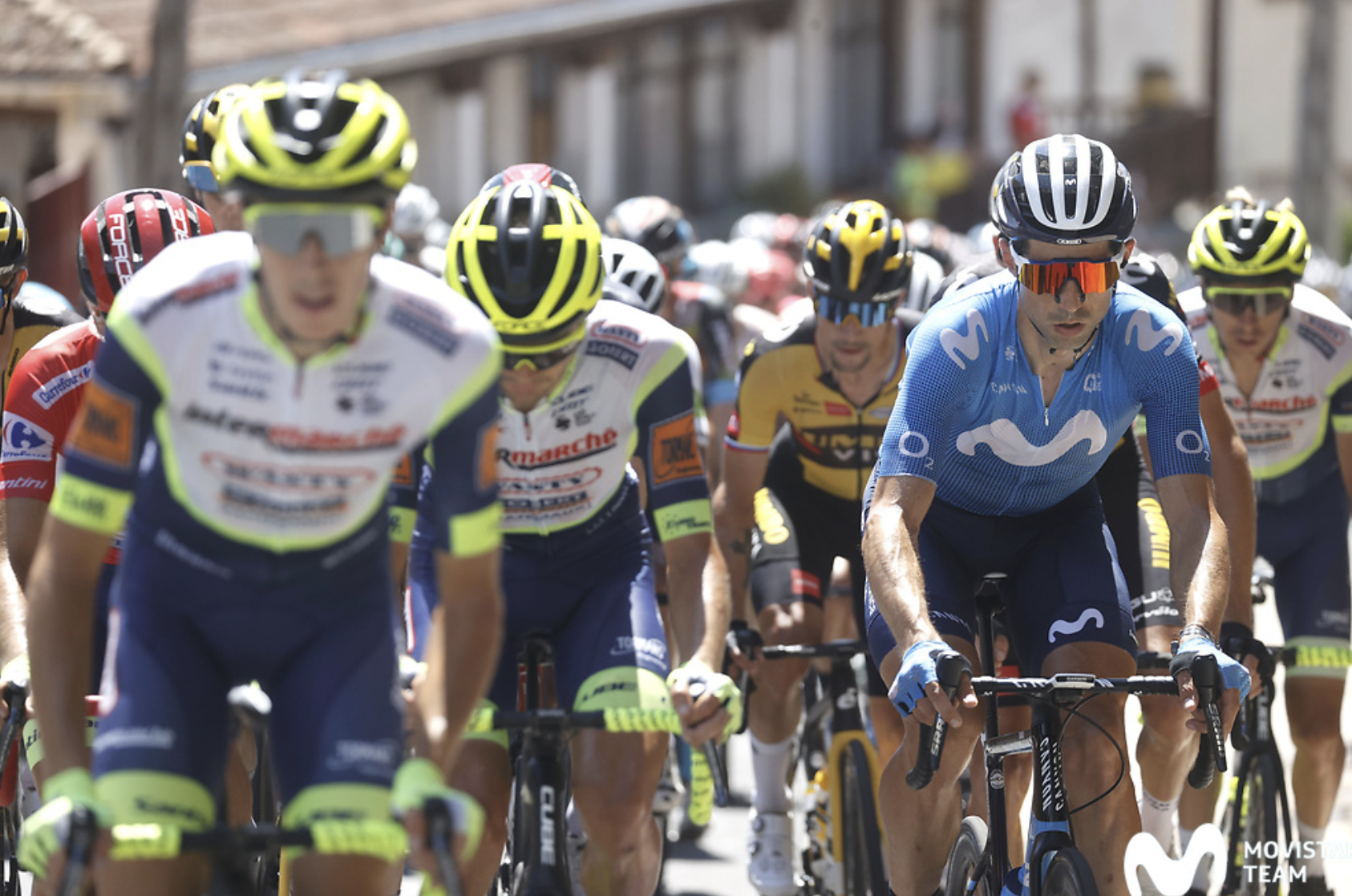 Roglic-i erasotzea, Imanol Erbitiren Movistarren egitekoa