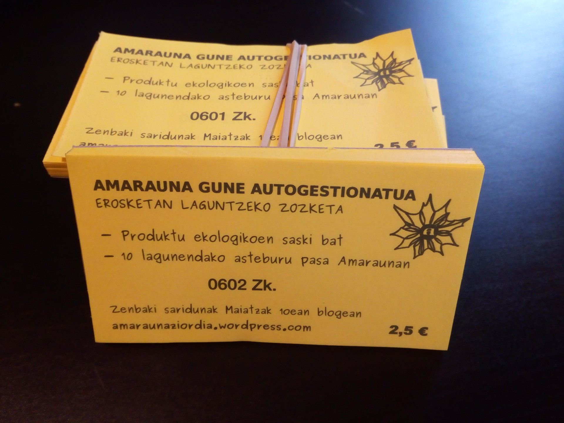 Amarauna gune autogestionatuan laguntzeko zozketa antolatu dute