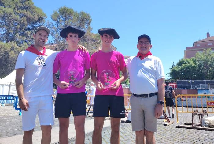 Jokin Campos eta Adur Lizarraga, Nafarroako Kadete Mailako Trontza txapeldunak