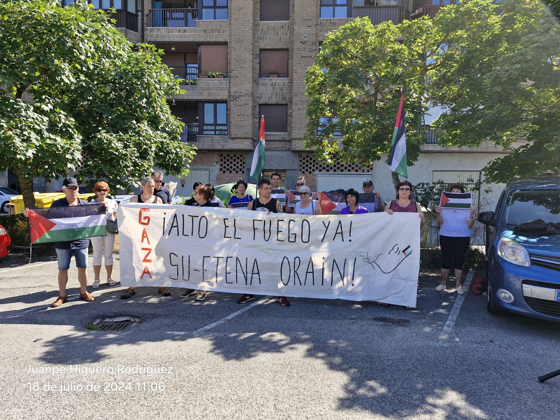 Osasun etxetik Gazako genozidioa gelditzeko eskaera