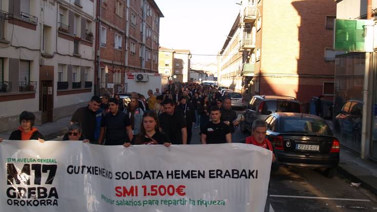 Lanbidearteko Gutxieneko Soldataren aldarria herritartu da