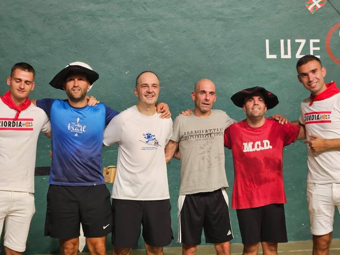Ziordiko Frontenis Txapelketak baditu txapeldunak