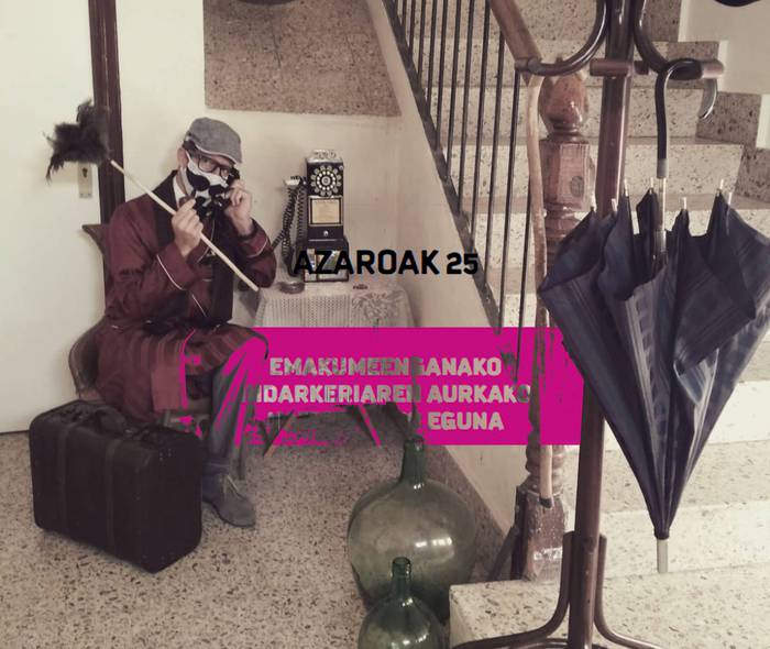 Emakumeen aurkako indarkeriaren kontrako nazioarteko eguna. Haiengandik, guztiongandik. Berdintasunaren aldeko escape rooma