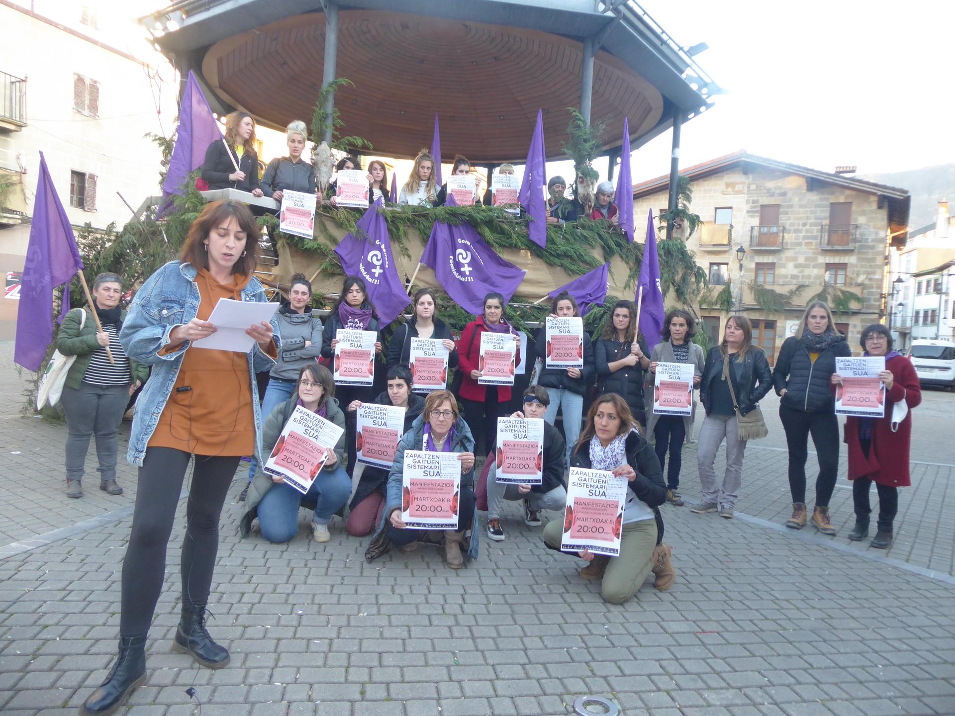 Antolatzearen beharra azpimarratu dute mugimendu feministatik