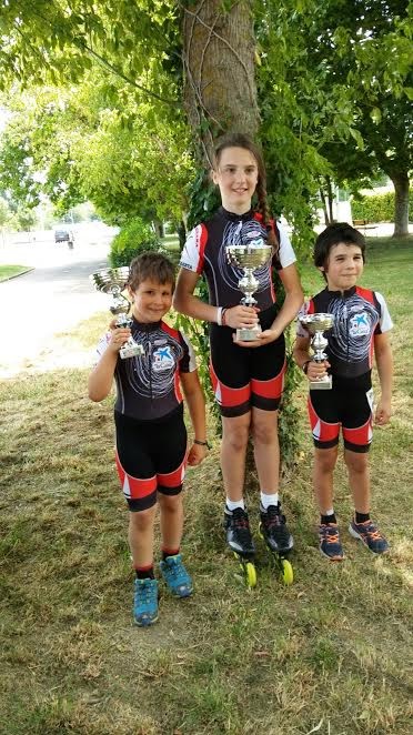 Sakana Patineko Lapuente, Flores eta Urkizar Zangozako podiumean