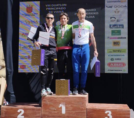 Sergio Garcia Eulate, distantzia erdiko Nafarroako duatloi txapeldunordea