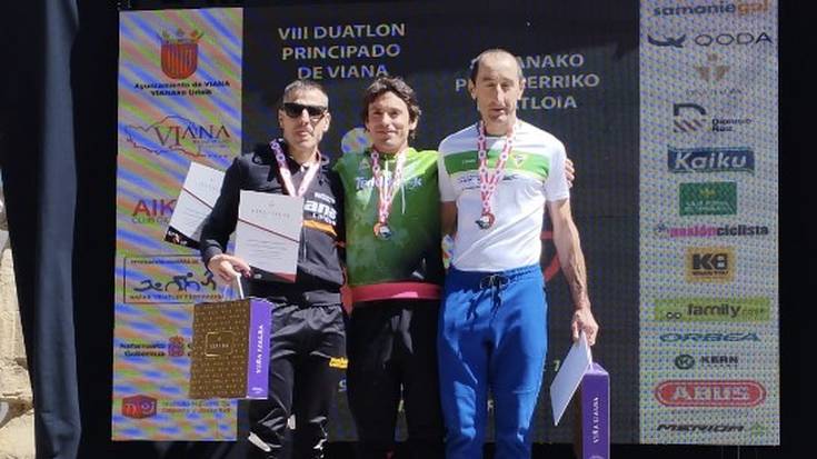 Sergio Garcia Eulate, distantzia erdiko Nafarroako duatloi txapeldunordea