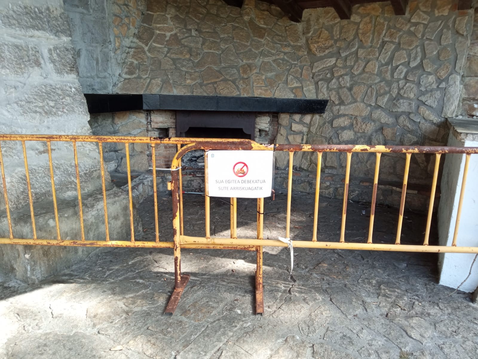 San Saastin ermitan udan ezin da surik egin
