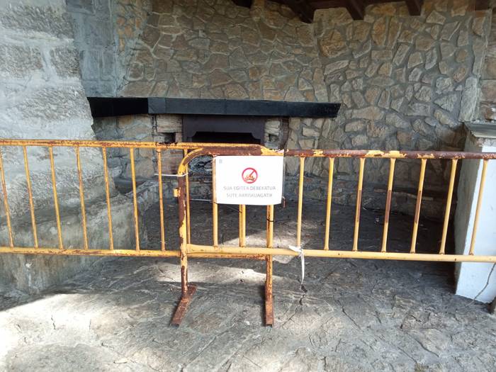 San Saastin ermitan udan ezin da surik egin