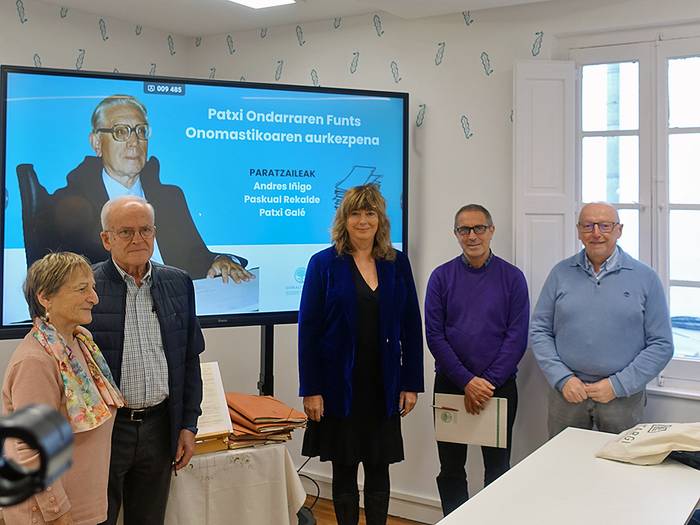 Patxi Ondarraren funts onomastikoa digitalizatuta