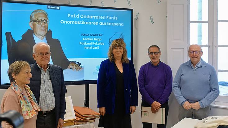 Patxi Ondarraren funts onomastikoa digitalizatuta