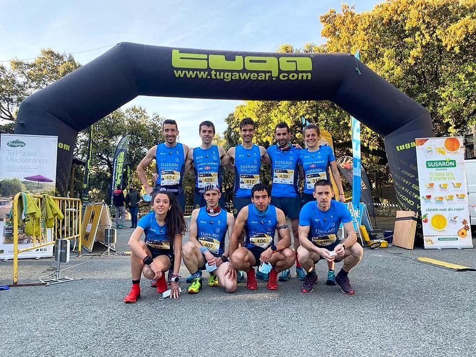 Beñat Katarain eta Amaia Razkin Euskal Herriko selekzioarekin Peñon Xtremen