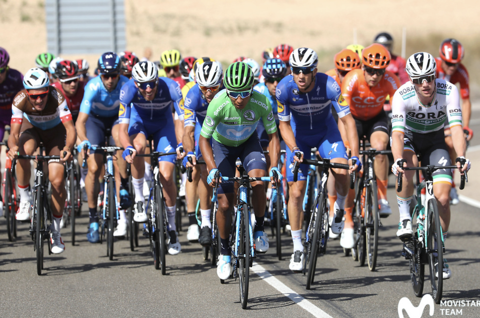 Oraindik Vueltan garaipena lortu ahal dela uste du Movistar Team taldeak