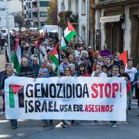 'Ez ahaztu Palestinarekin' elkarretaratzea