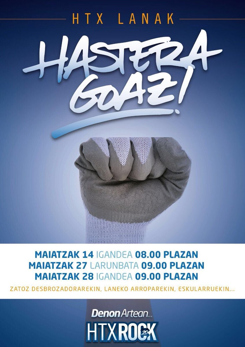 Hatortxu Rock prestatzeko auzolanak igandean hasiko dira