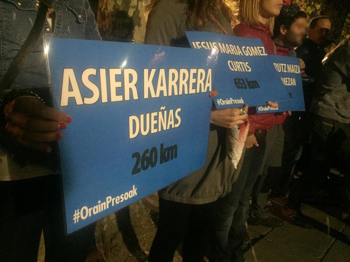 Presoen urruntzea salatzeko hitzorduak
