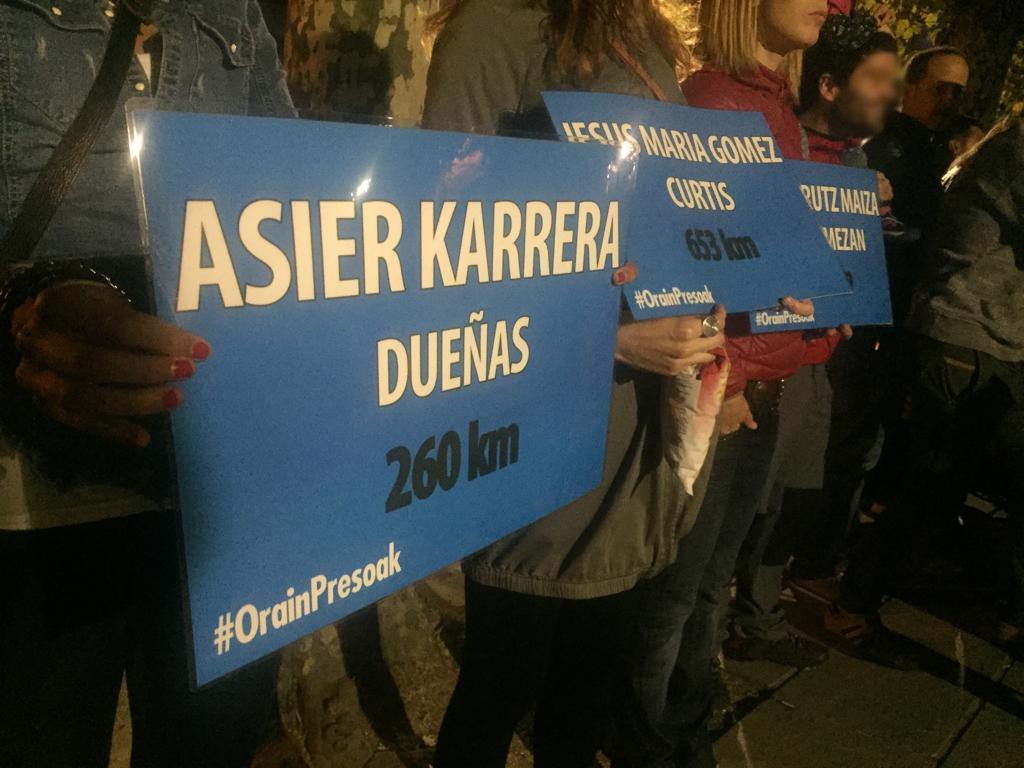 Presoen urruntzea salatzeko hitzorduak 