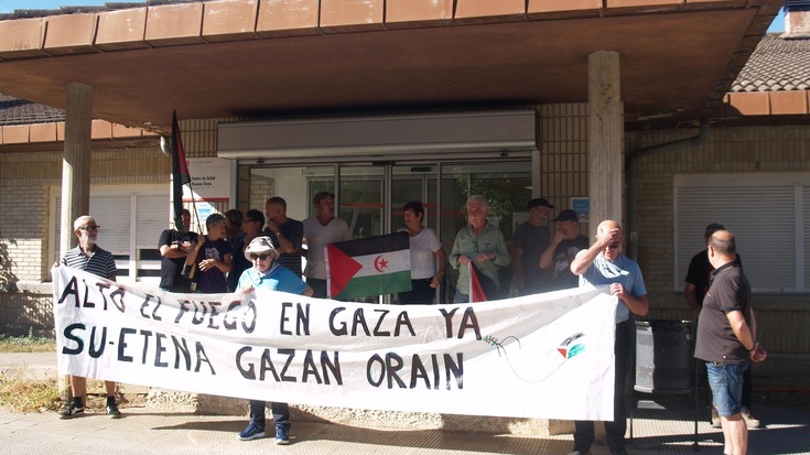 Palestinaren alde Iruñean eginen den manifestazioan parte hartzera deitu dute