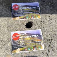 AHTko zundaketen lanen etena