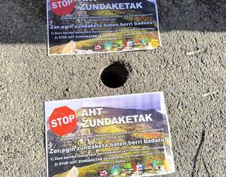 AHTko zundaketen lanen etena