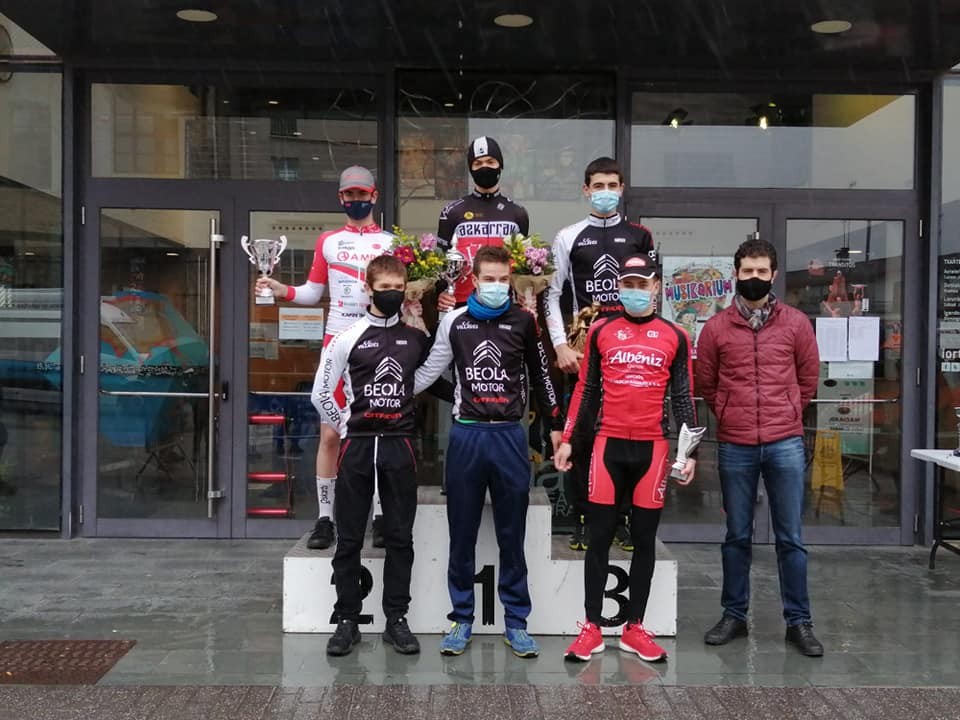 Unax Trevejo Udaberri Trofeoko podiumean