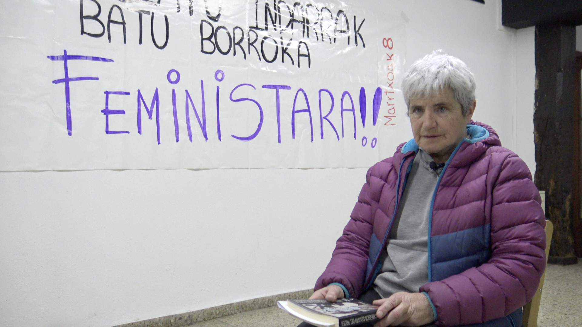 "Zergatik etorri beharko luke jendeak liburu horren aurkezpenera?  Hitzaldia ez da emakumezkoendako bakarrik, gizonezkoendako ere bada"