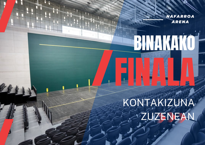 Binakako finalaren kontakizuna zuzenean