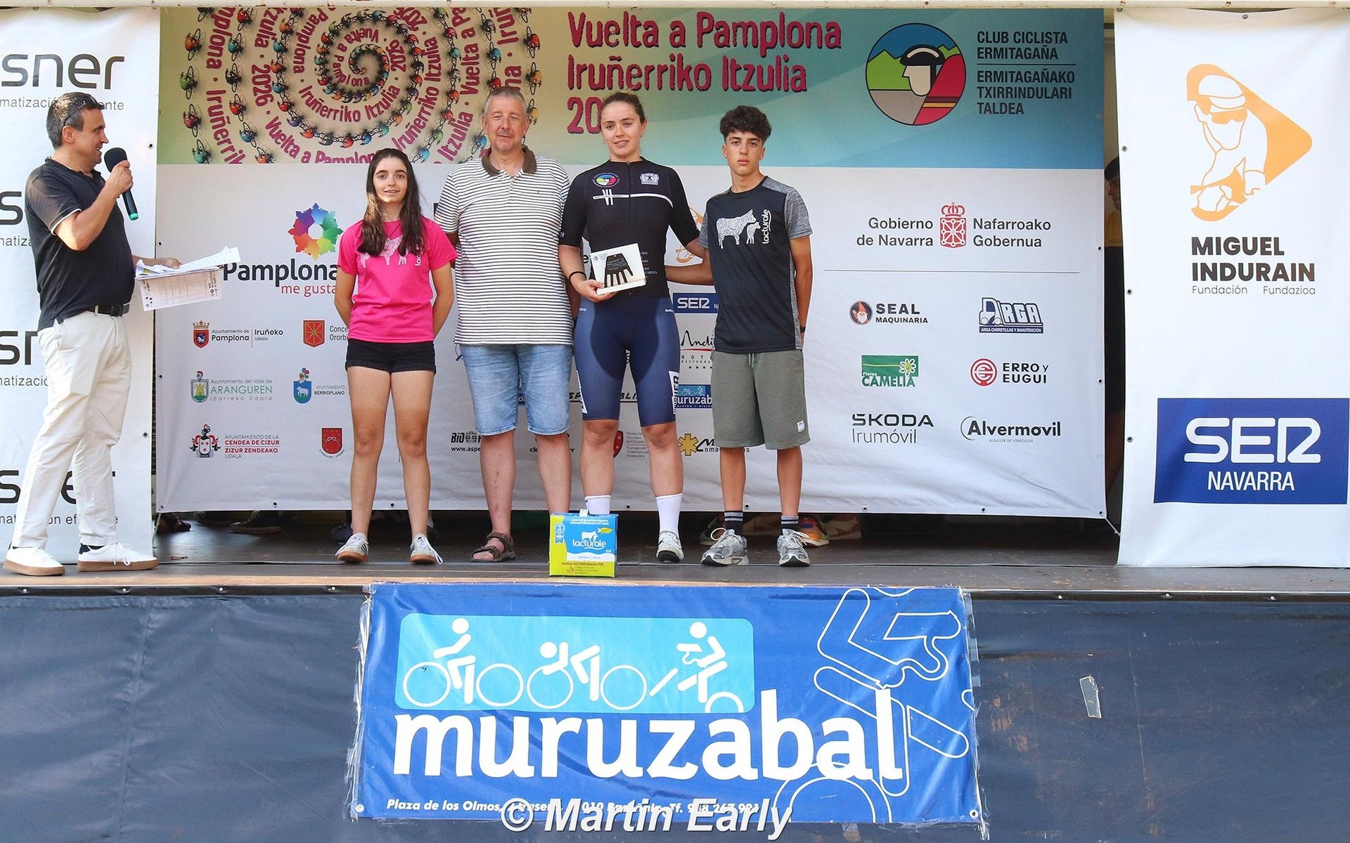 Benedettik irabazitako Iruñerriko Itzulian, Nahia Imaz podiumera