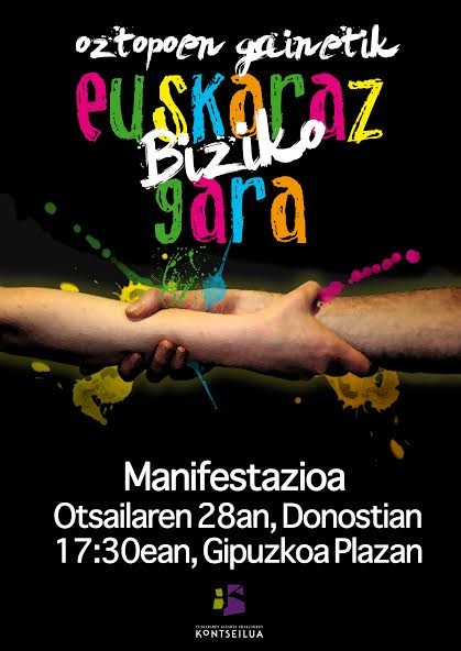Oztopoen gainetik euskaraz biziko gara.