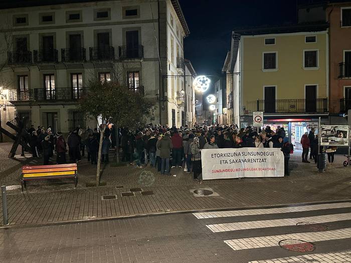 Sunsundeguiko langileen aldeko manifestazioa