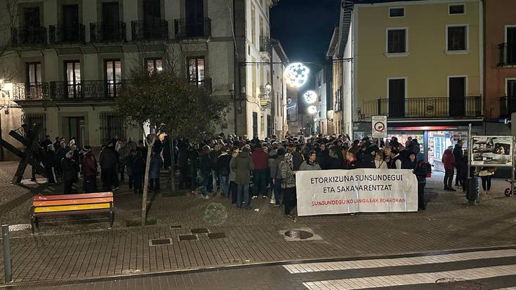 Sunsundeguiko langileen aldeko manifestazioa