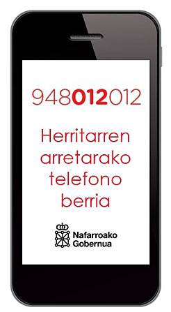 Herritarrei arreta emateko telefono zenbaki berria 948 012 012