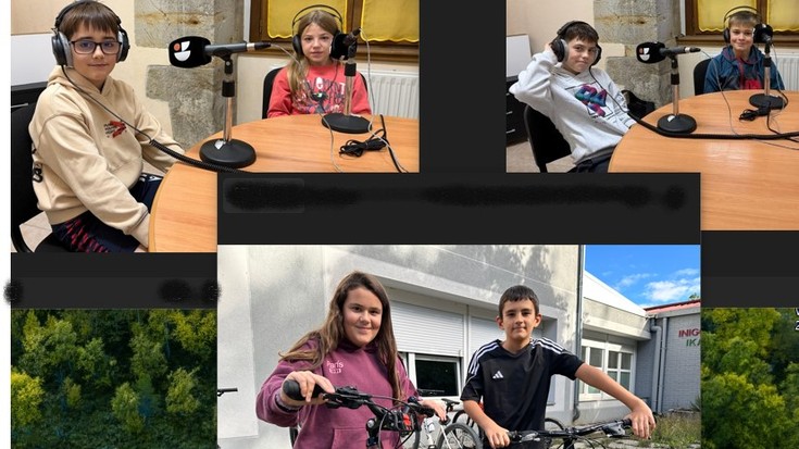 "Etxetik ikastetxera eta ikastetxetik etxera joan-etorria bizikletan eta patinetan egiten dugu"