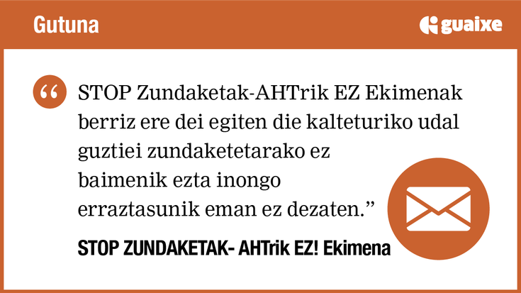 AHTaren ZUNDAKETEN AURKAKO HIRU URTEKO BORROKA