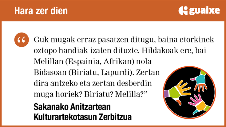 Migrazio politika hiltzaileen gainetik, itota hiltzera arriskatuz, aukera baten bila