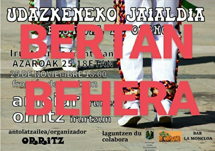 Irurtzungo dantza jaialdia, bertan behera