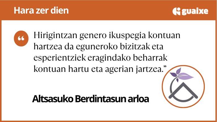 Altsasu berdin: Nolako kaleak nahi ditugu gure eguneroko bizitzan?