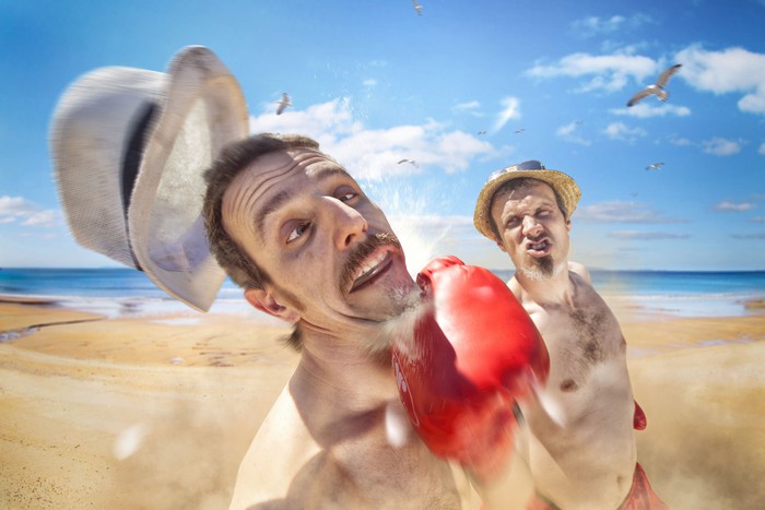 Barbarinen "Amico on the beach" Leioako Umore Azokan