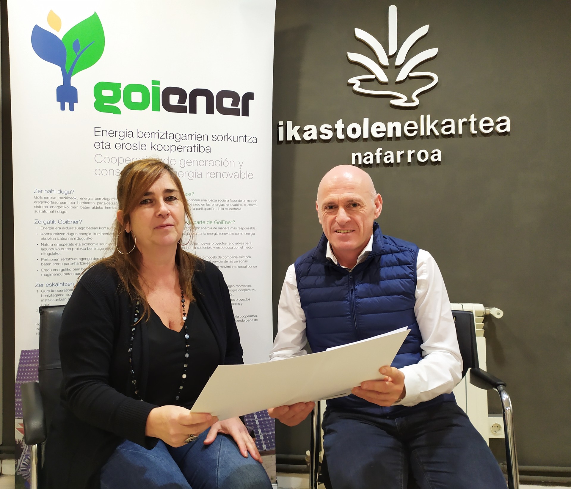 Nafarroako Ikastolen Elkarteak eta Goienerrek hitzarmena sinatu dute